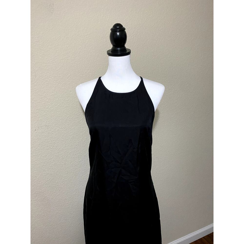 Madewell Dress Women 2 Black Crisscross Midi Slip 90s Classic Summer NWT - Picture 4 of 8